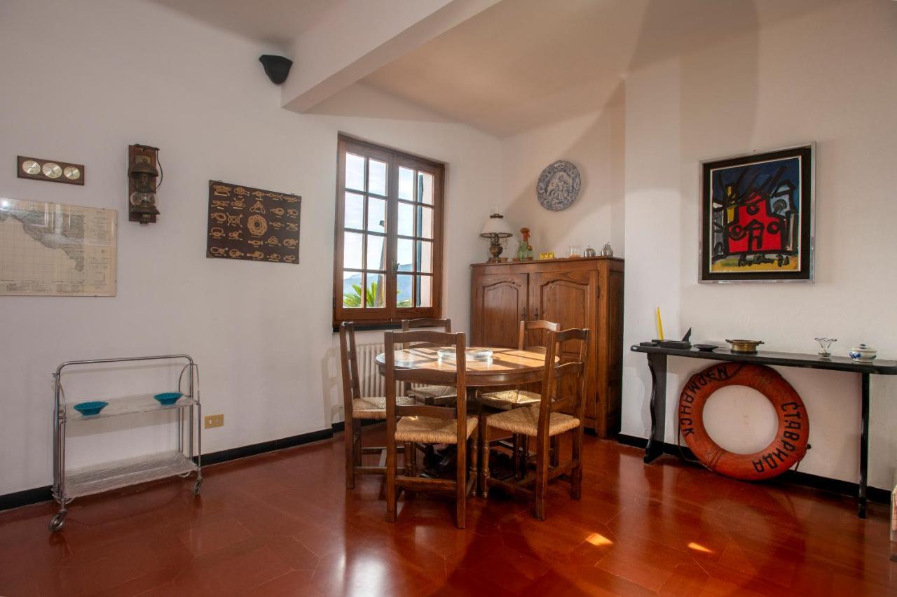 080 - La Villa Storica Il Vigneto 45B, Terrazza Sul Mare - Parcheggio Privato Gratis Moneglia Bagian luar foto