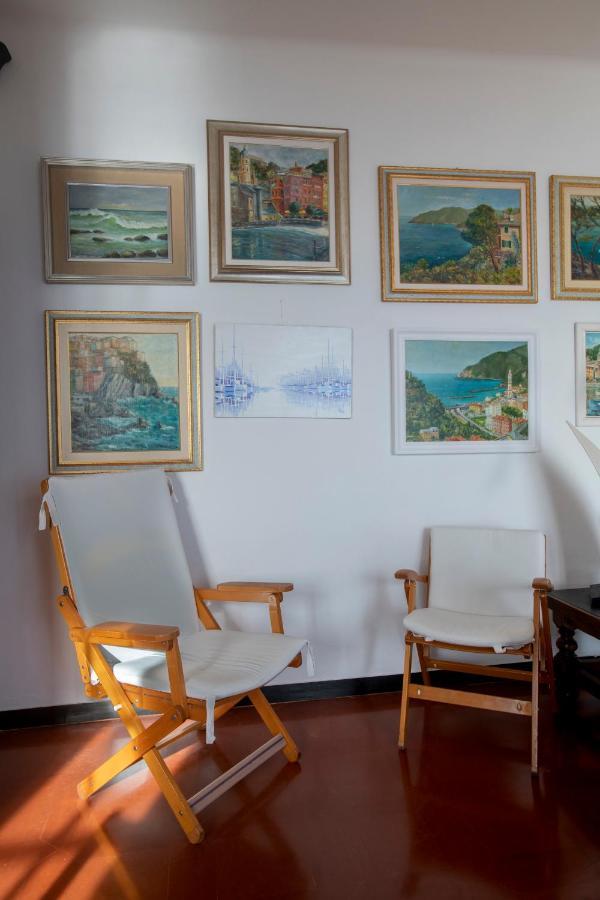 080 - La Villa Storica Il Vigneto 45B, Terrazza Sul Mare - Parcheggio Privato Gratis Moneglia Bagian luar foto