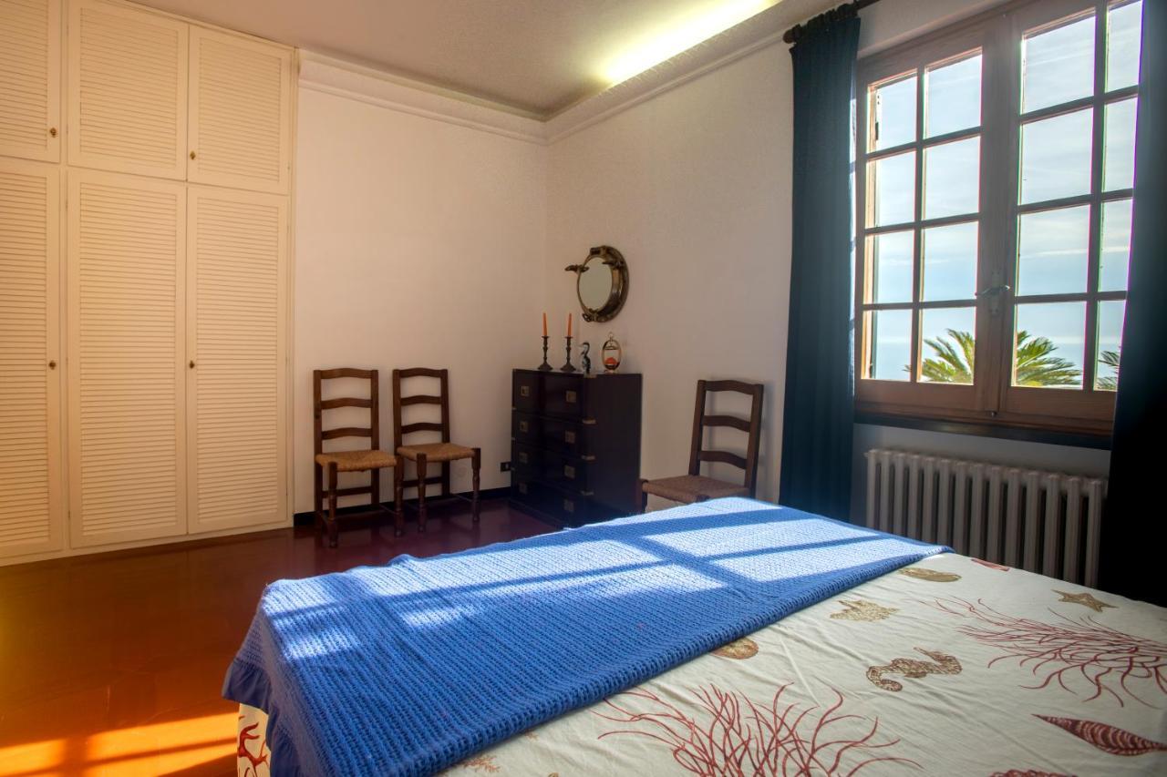 080 - La Villa Storica Il Vigneto 45B, Terrazza Sul Mare - Parcheggio Privato Gratis Moneglia Bagian luar foto