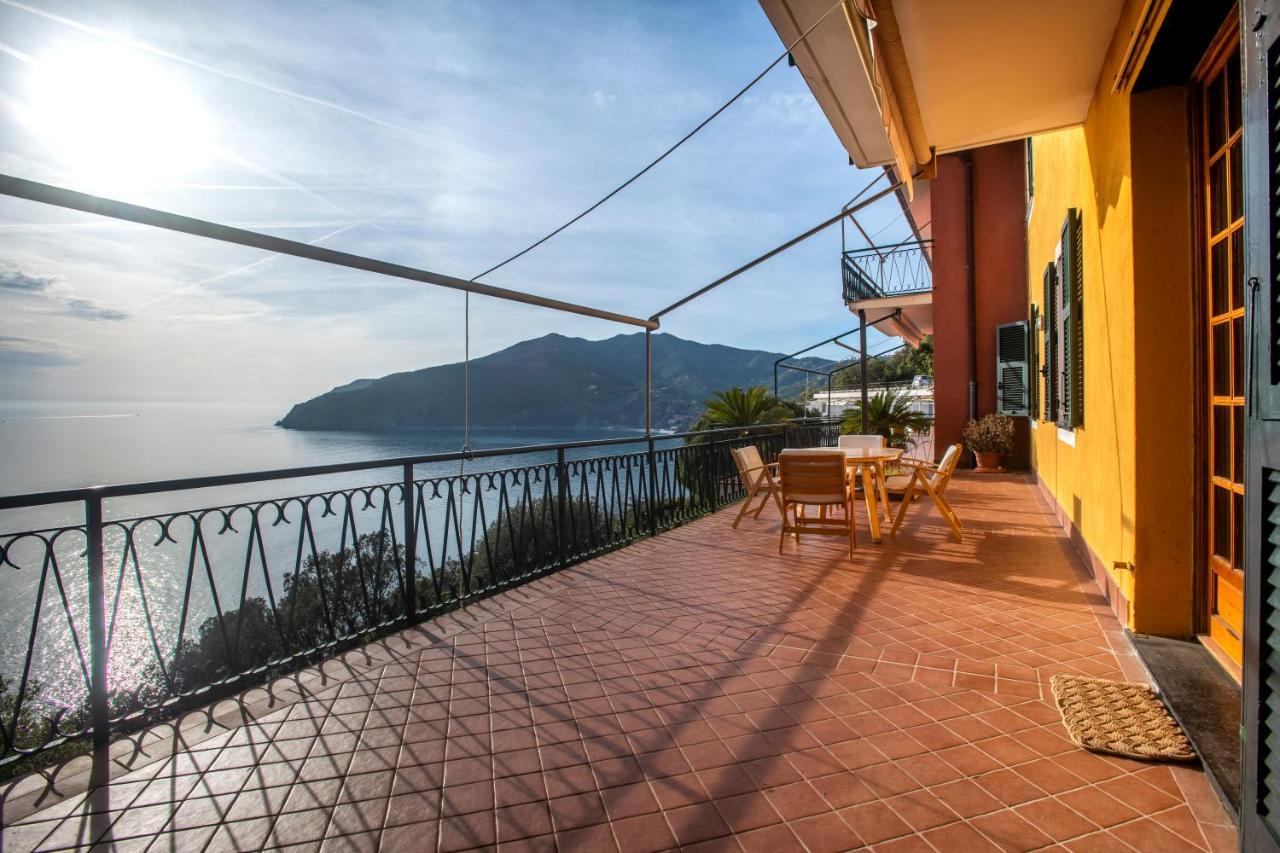 080 - La Villa Storica Il Vigneto 45B, Terrazza Sul Mare - Parcheggio Privato Gratis Moneglia Bagian luar foto