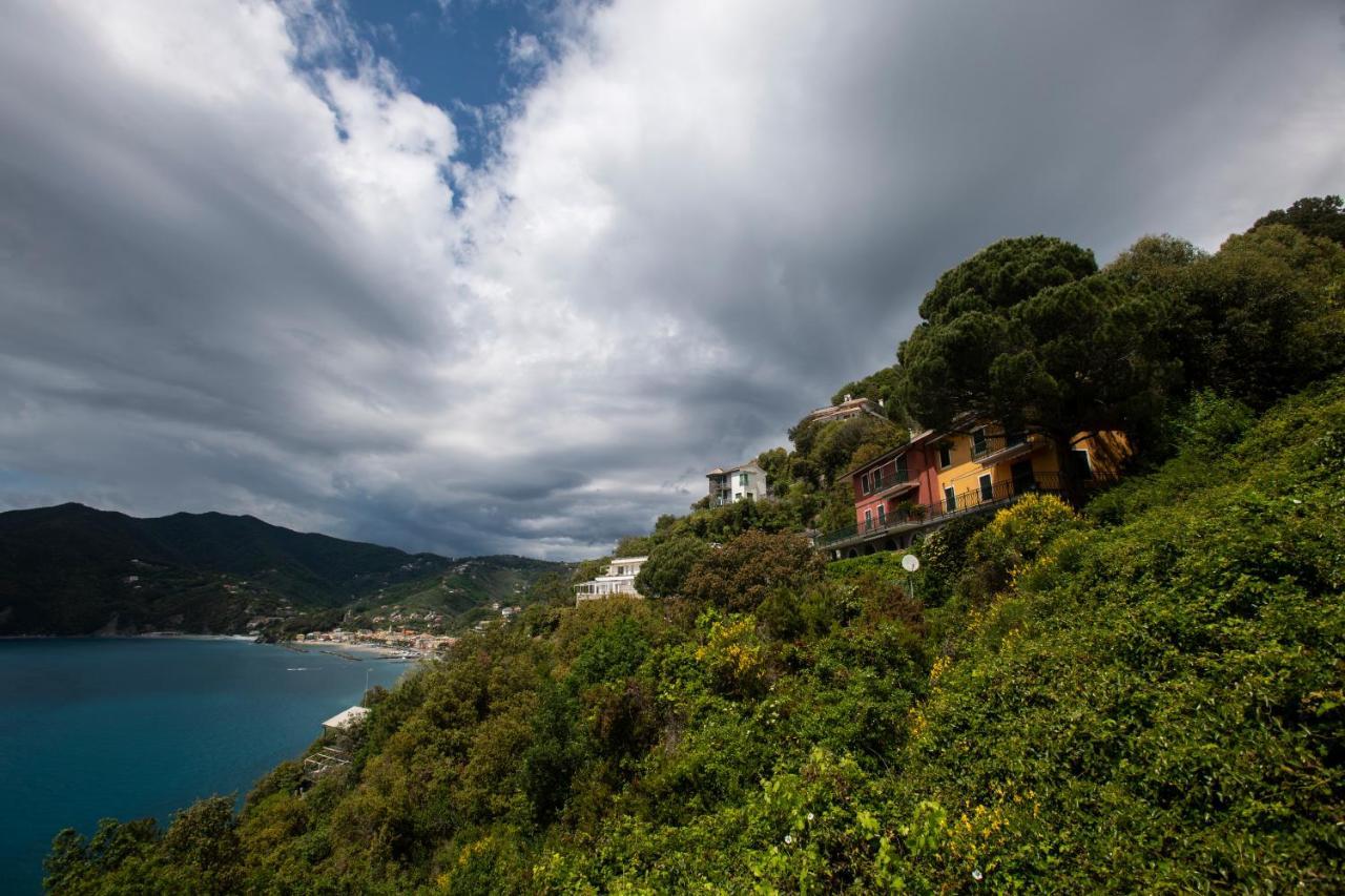 080 - La Villa Storica Il Vigneto 45B, Terrazza Sul Mare - Parcheggio Privato Gratis Moneglia Bagian luar foto