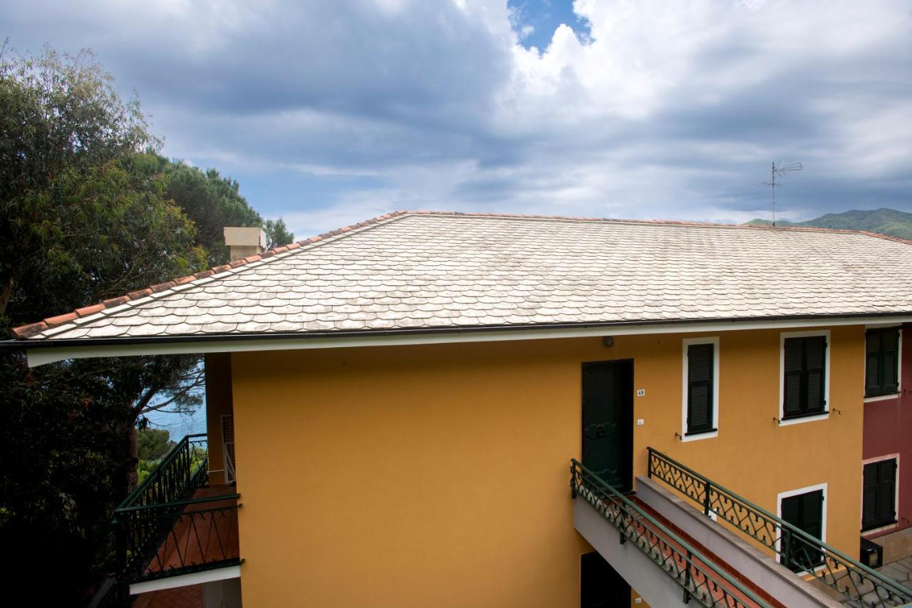 080 - La Villa Storica Il Vigneto 45B, Terrazza Sul Mare - Parcheggio Privato Gratis Moneglia Bagian luar foto